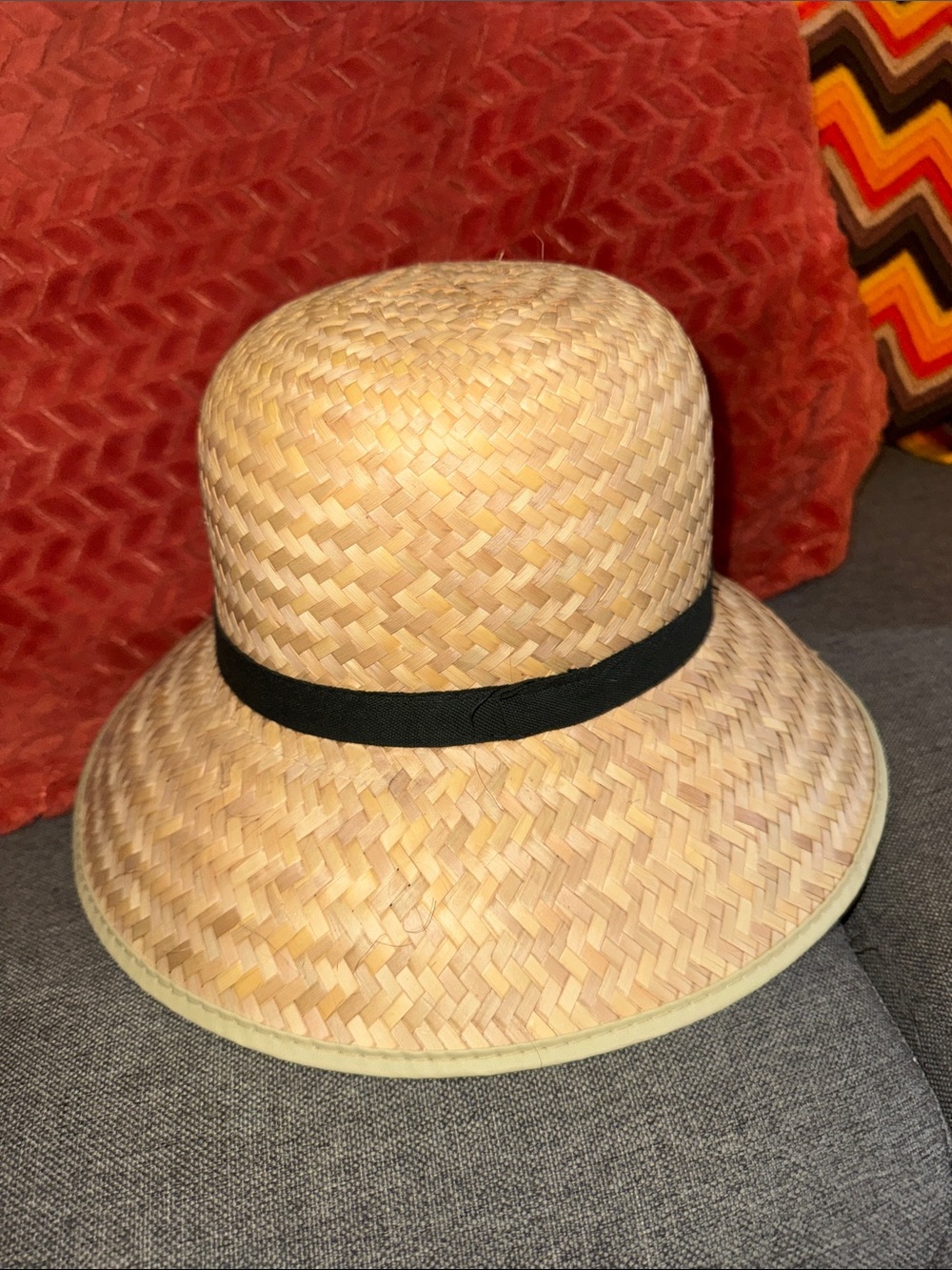 Vintage Authentic Amish Straw Hat | Unworn Mint Condition | Traditional Farm Sun